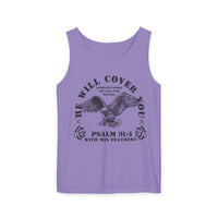 He Will Cover You Comfort Colors Tank