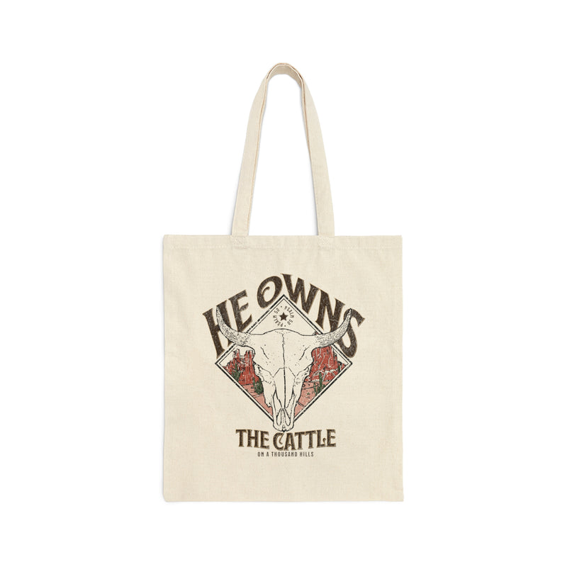 He Owns The Cattle Tote Bag