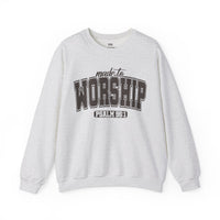 Brown Print Worship Sweatshirt