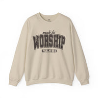 Brown Print Worship Sweatshirt