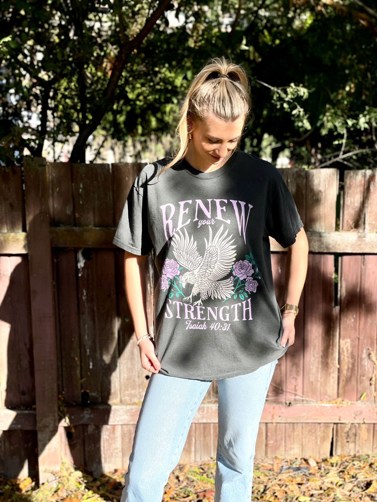 Renew Your Strength Eagle Shirt – The Christian Boho