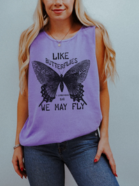 Life Butterflies Comfort Colors Tank