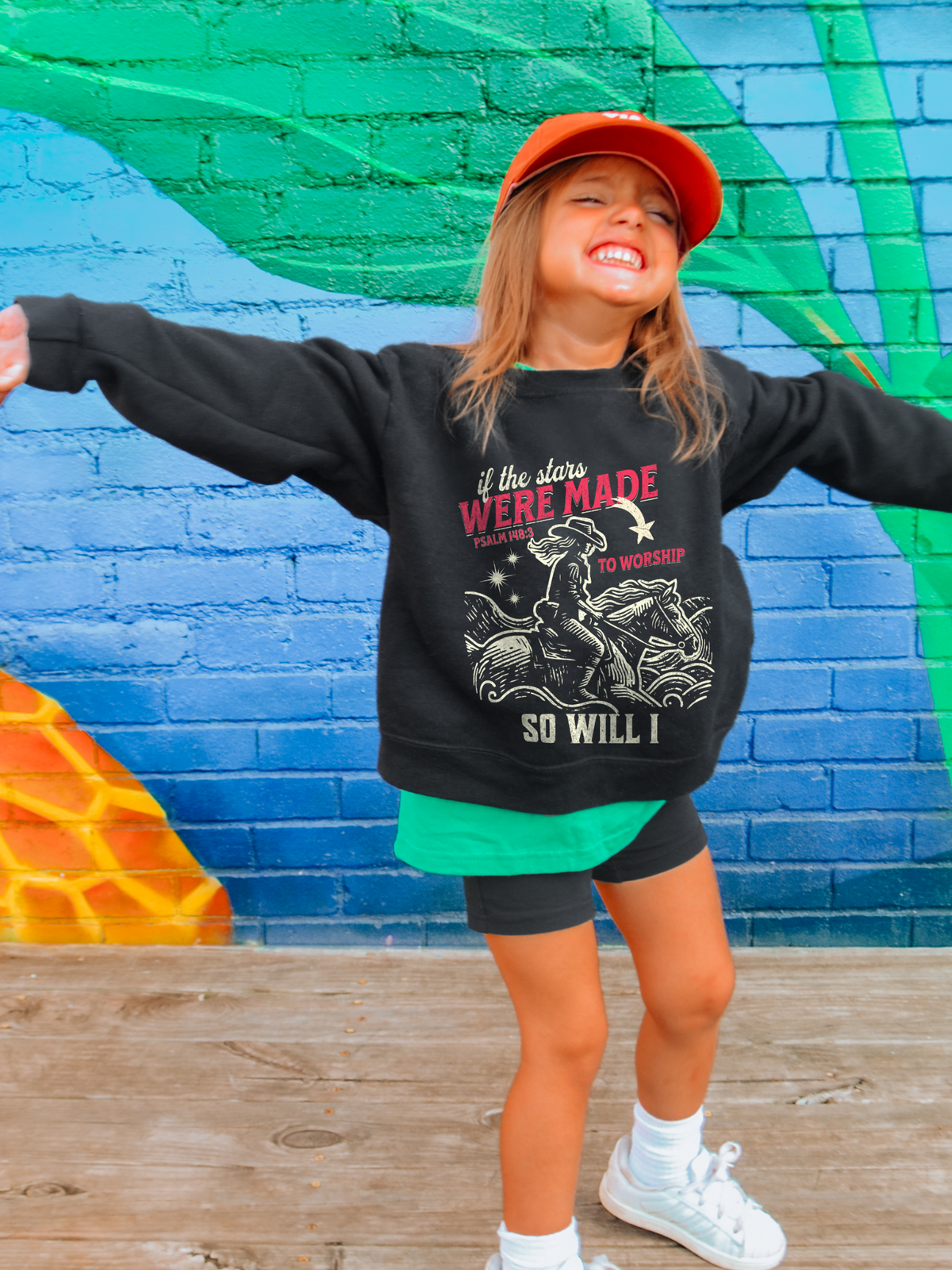 Youth Cowgirl Stars Worship Sweatshirt