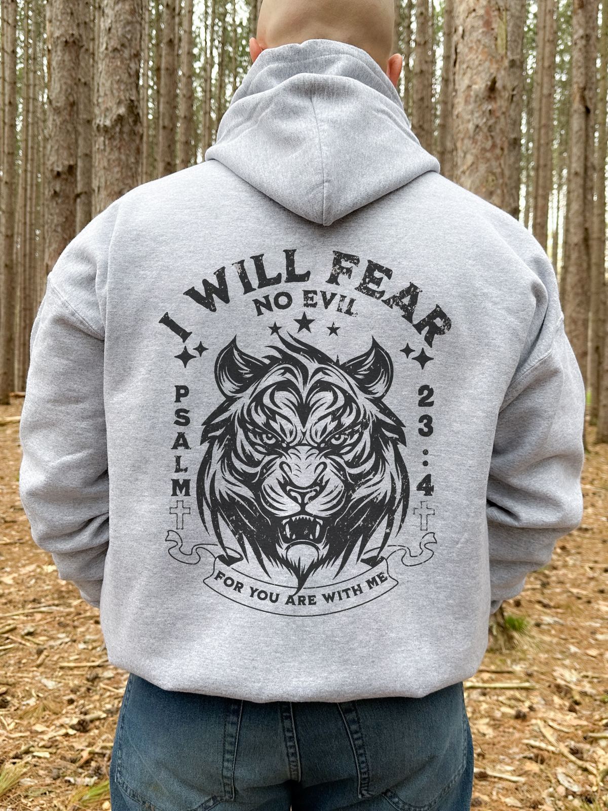 Men's No Fear Tiger Hoodie