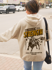 Strength Bull Yellow Print Hoodie