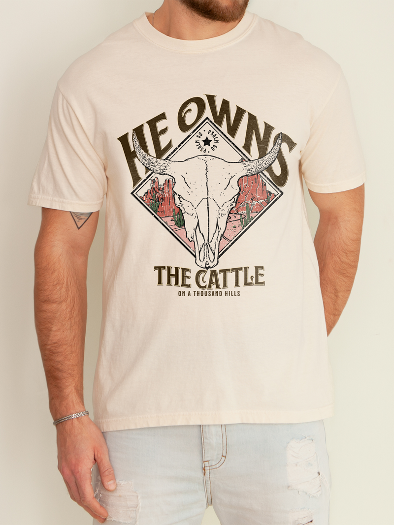 Men's He Owns The Cattle Shirt